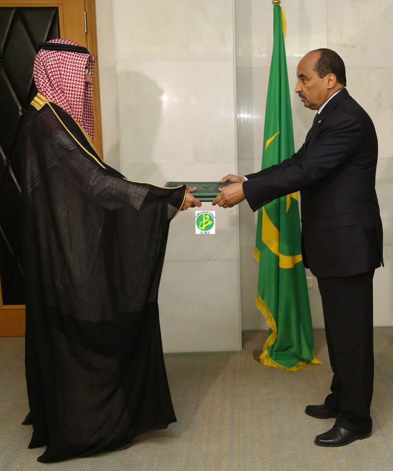 Le Chef de l'Etat reçoit les lettres de créances du nouvel ambassadeur d'Arabie Saoudite